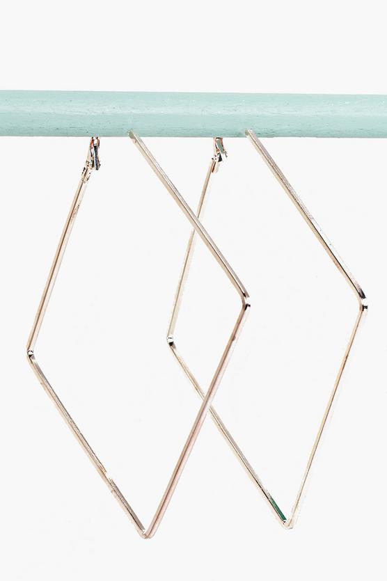 Lucy Square Angle Hoop Earrings